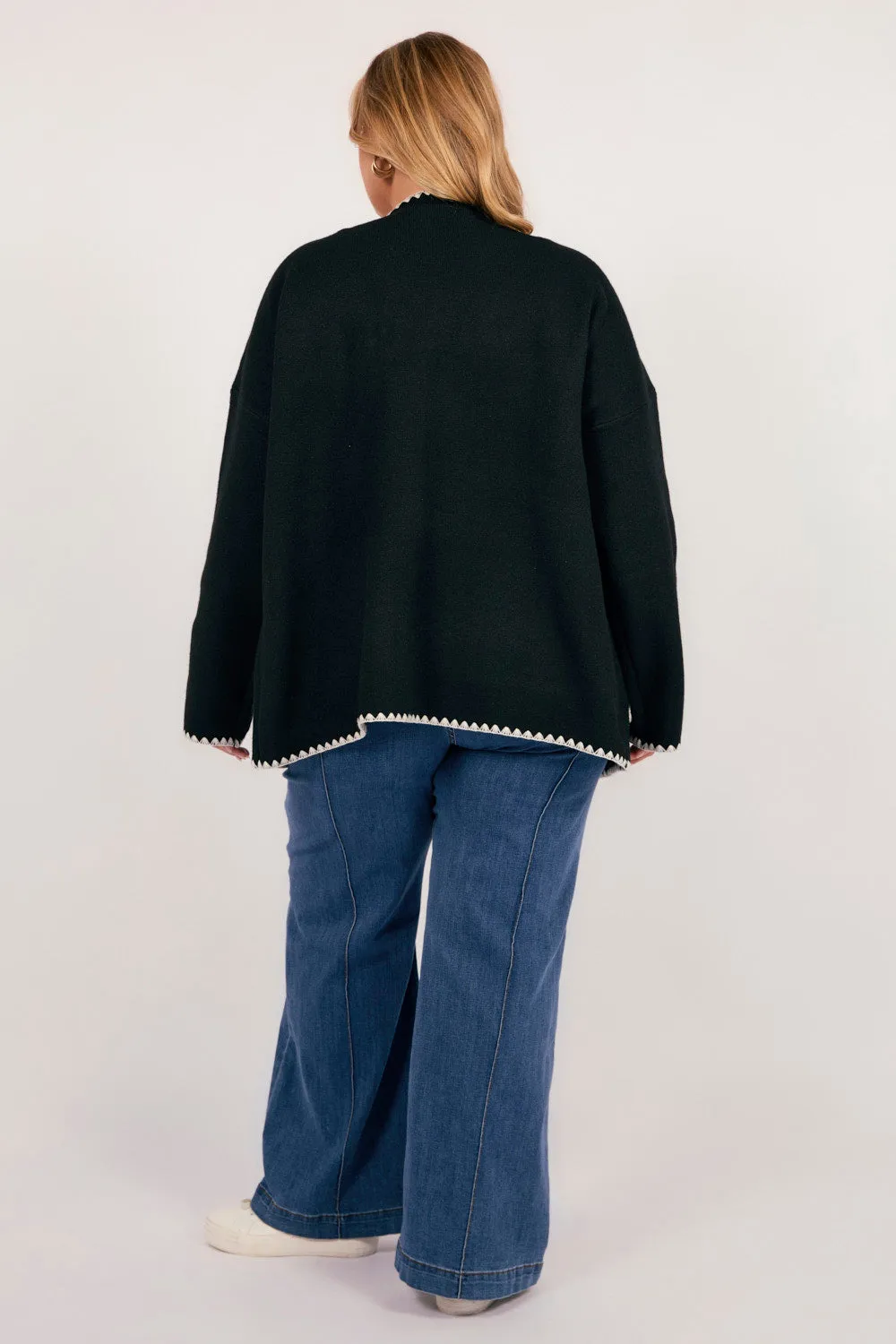 Athena Cardigan in Onyx sold by Adrift product image thumbnail 2