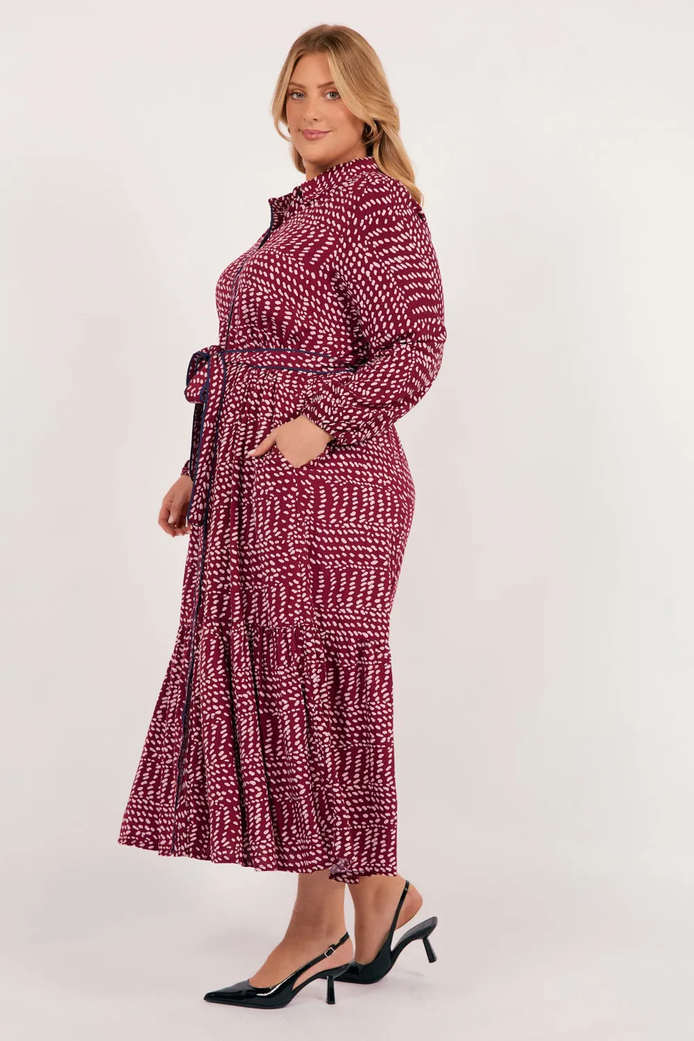 Ginette Long Sleeve Maxi Dress in Nova sold by Adrift product image thumbnail 5