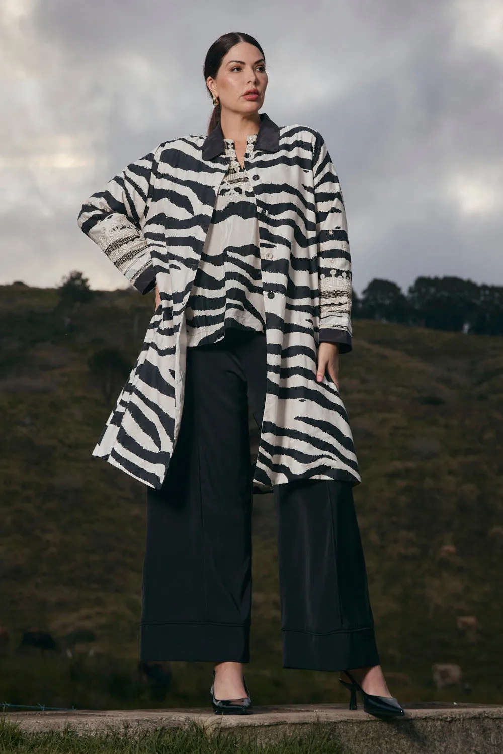 Cleo Wide Leg Pant in Black sold by Adrift product image thumbnail 4