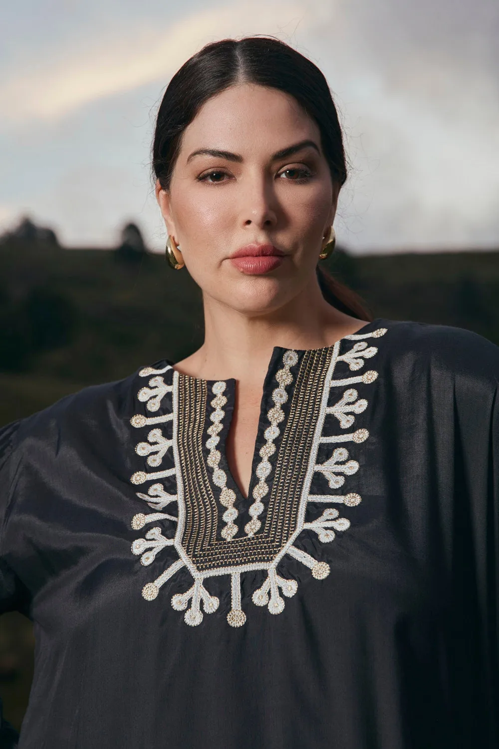 Georgina Embroidered Top in Bengal sold by Adrift product image thumbnail 3