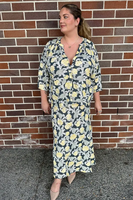 Finch Blouse in Tropical Oasis sold by Adrift