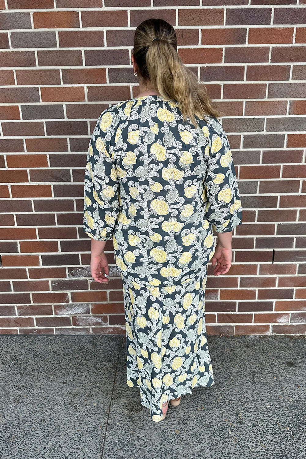 Katie Bias Cut Skirt in Tropical Oasis sold by Adrift product image thumbnail 4