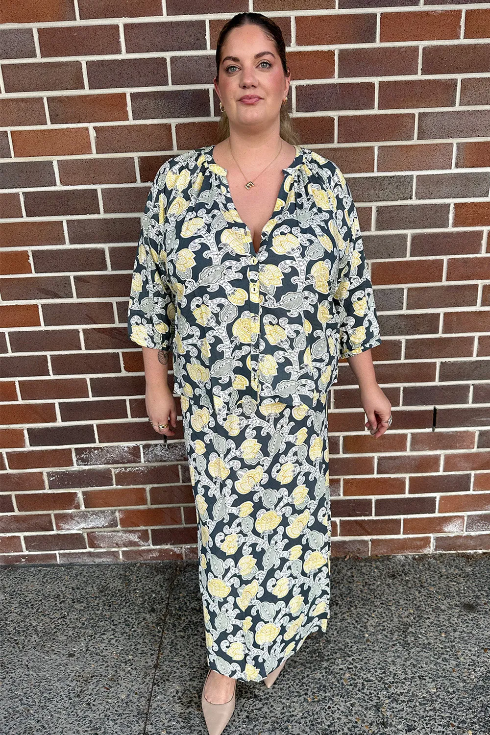 Katie Bias Cut Skirt in Tropical Oasis sold by Adrift product image thumbnail 3