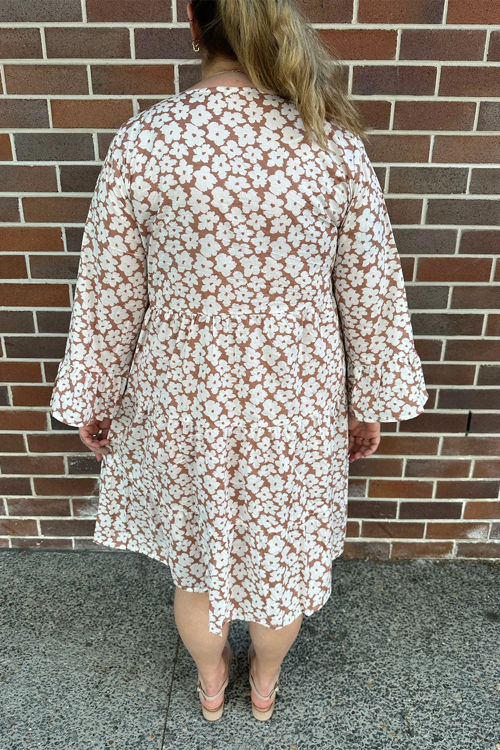 Scout Tiered Dress in Osaka Beige sold by Adrift product image thumbnail 5
