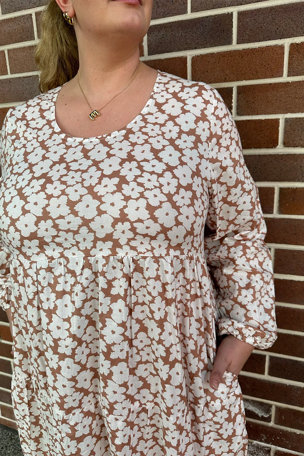 Sabre Long Sleeve Dress in Osaka Beige sold by Adrift product image thumbnail 2