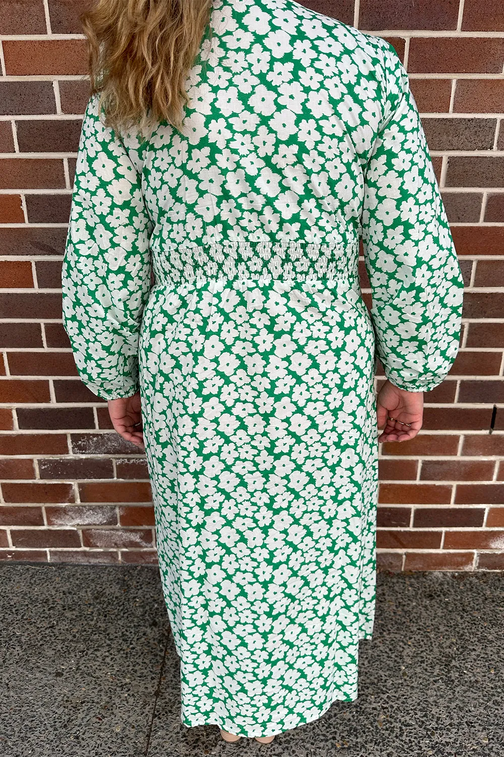 Farrah Long Sleeve Dress in Osaka Green sold by Adrift product image thumbnail 5