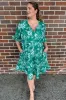 Ingrid Short Dress in Verdant Paradise sold by Adrift