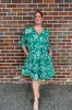 Ingrid Short Dress in Verdant Paradise sold by Adrift