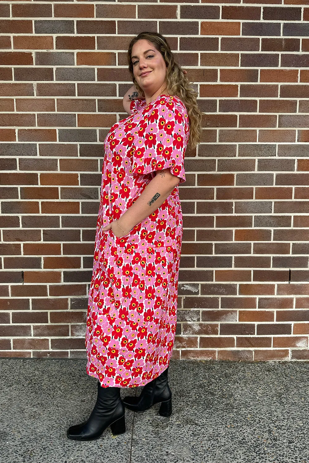 Sabrina Maxi Dress in Poppy Tango sold by Adrift product image thumbnail 4