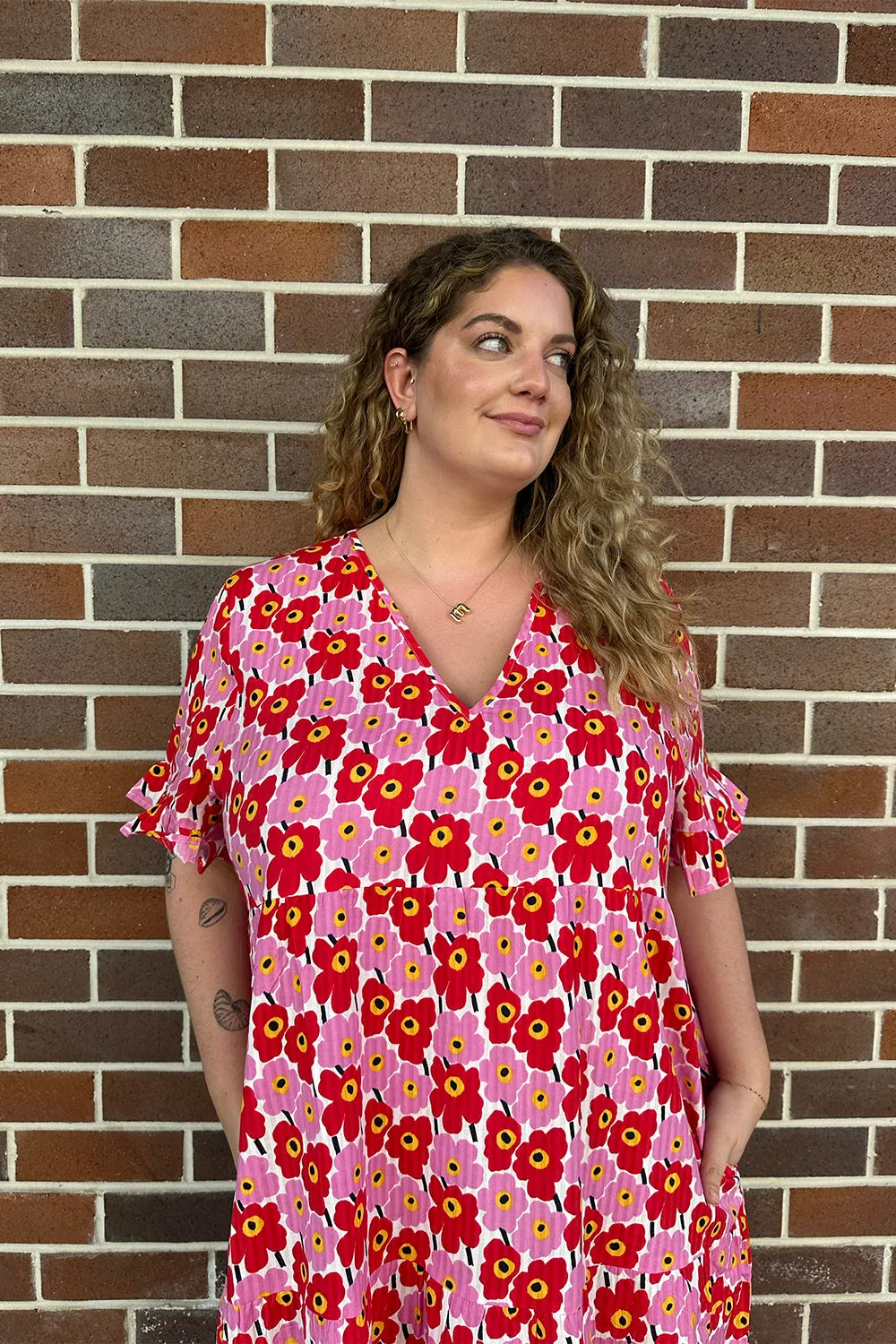 Sabrina Maxi Dress in Poppy Tango sold by Adrift product image thumbnail 2