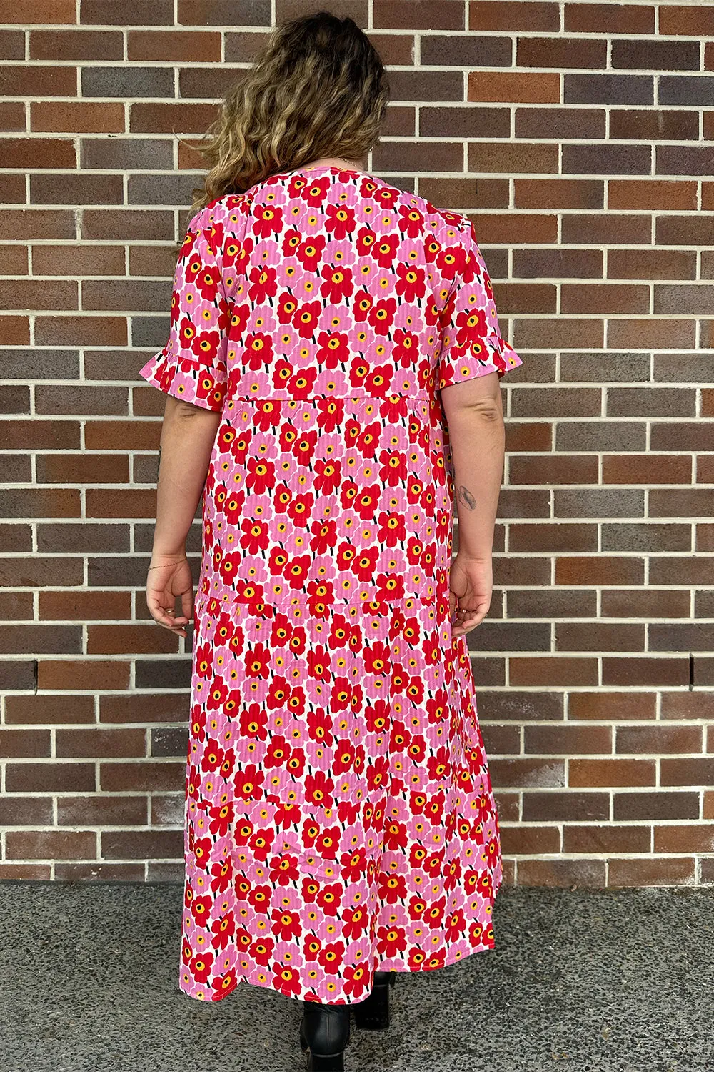 Sabrina Maxi Dress in Poppy Tango sold by Adrift product image thumbnail 5