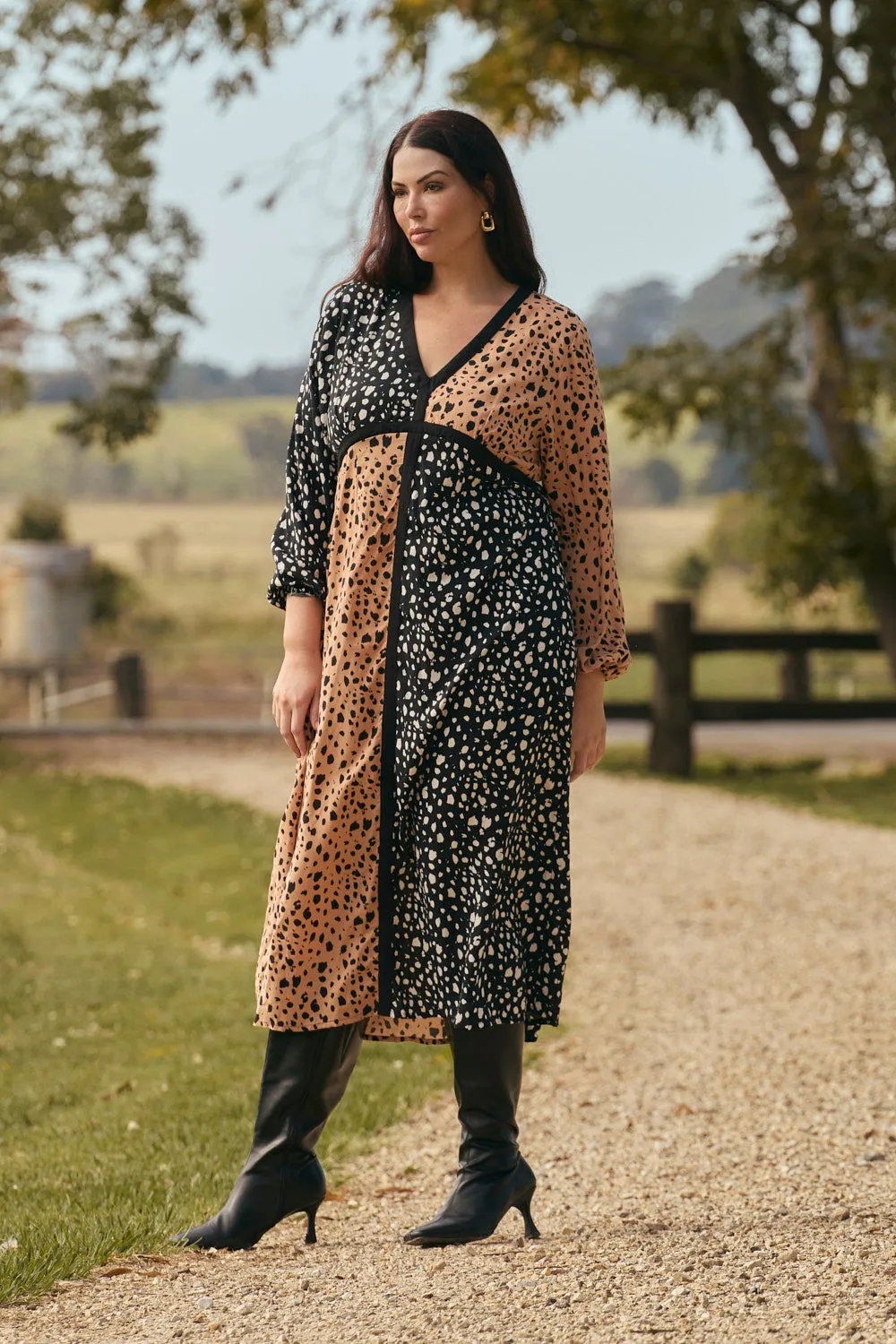 Farrah Midi Dress in Bold Harmony sold by Adrift product image thumbnail 4