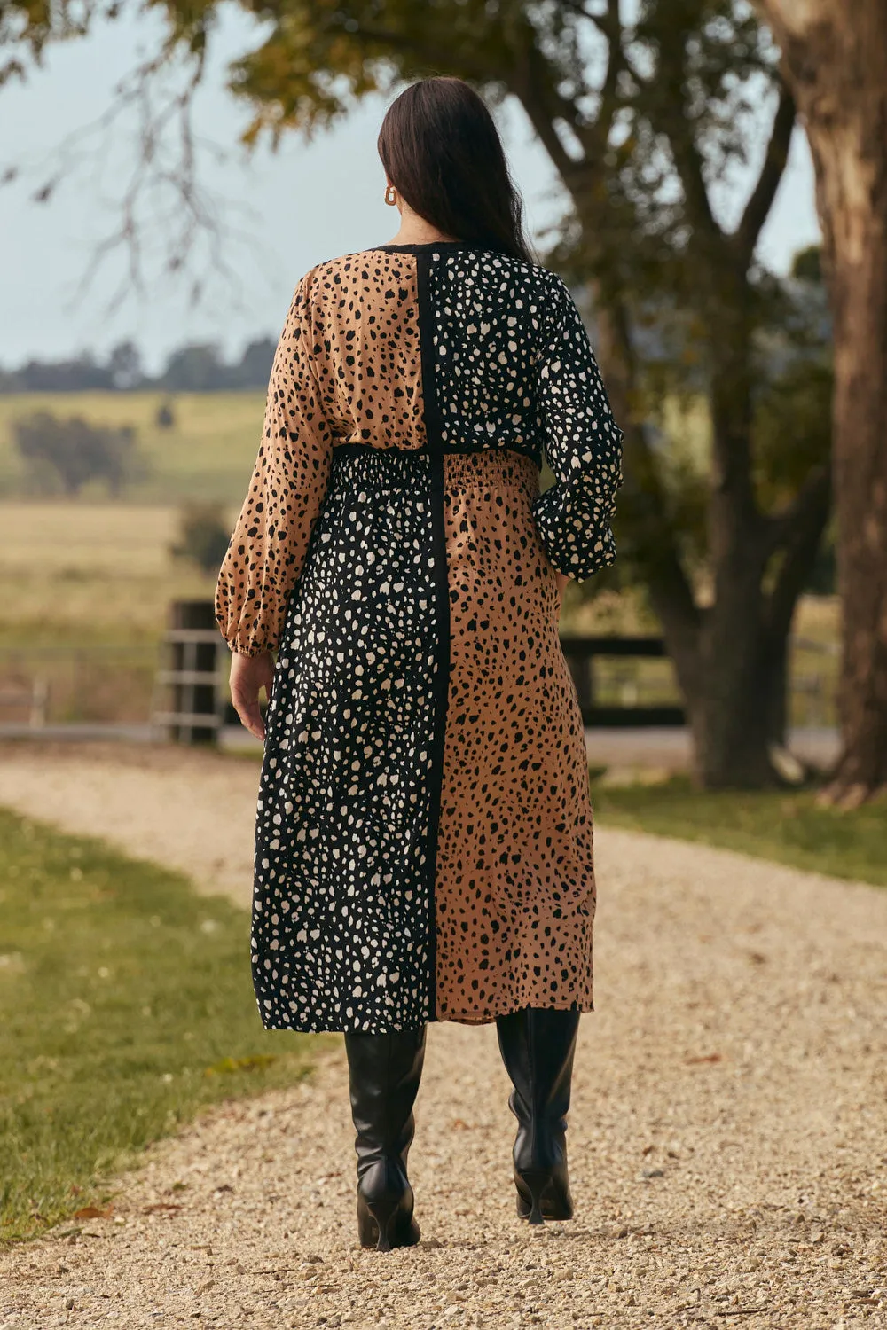 Farrah Midi Dress in Bold Harmony sold by Adrift product image thumbnail 5