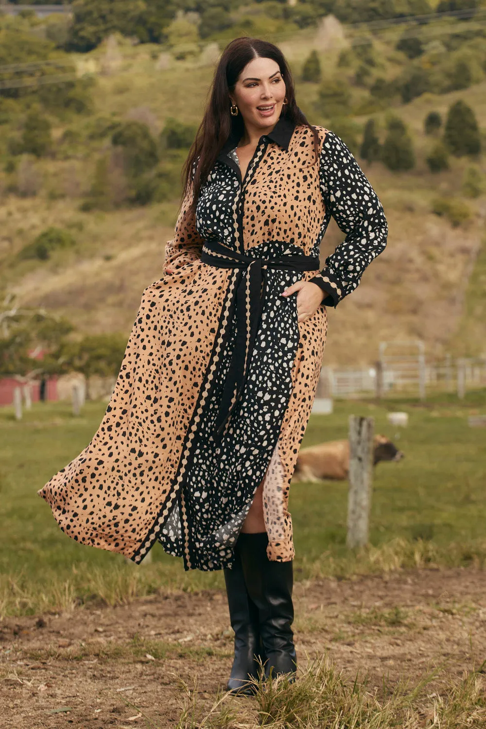 Gracie Tie Dress in Bold Harmony sold by Adrift product image thumbnail 2