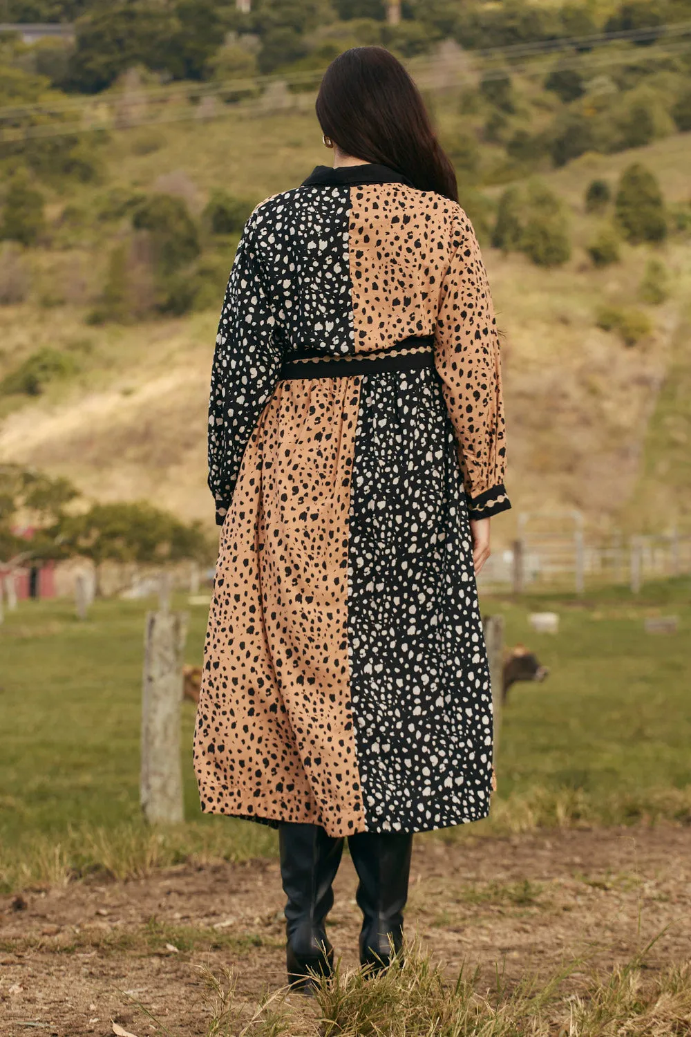 Gracie Tie Dress in Bold Harmony sold by Adrift product image thumbnail 5