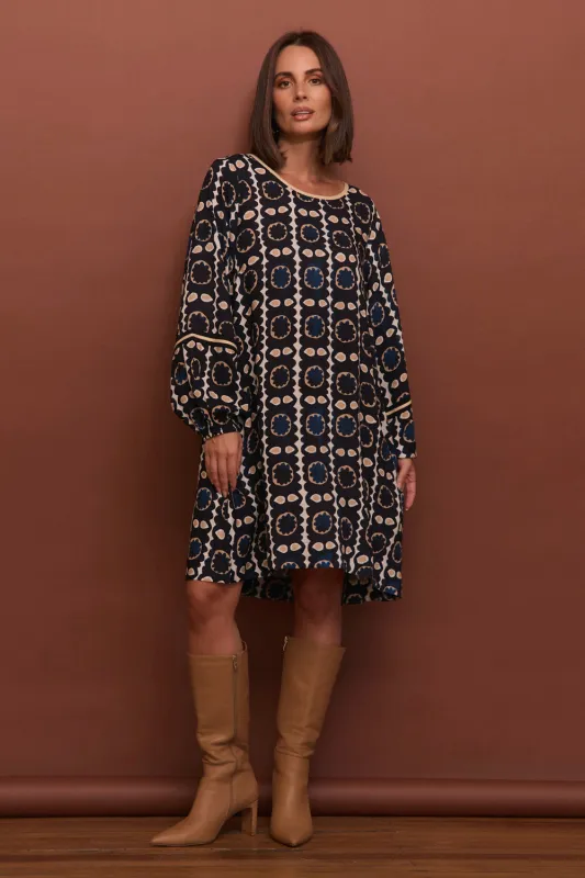 Hazel Short Dress in Athena sold by Adrift