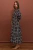 Sabre V-Neck Dress in Athena sold by Adrift