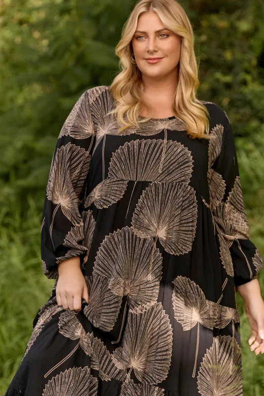 Sabre Long Sleeve Dress in Winter Solstice sold by Adrift