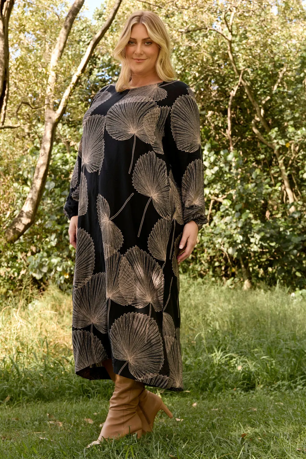 Hazel Midi Dress in Winter Solstice sold by Adrift product image thumbnail 5