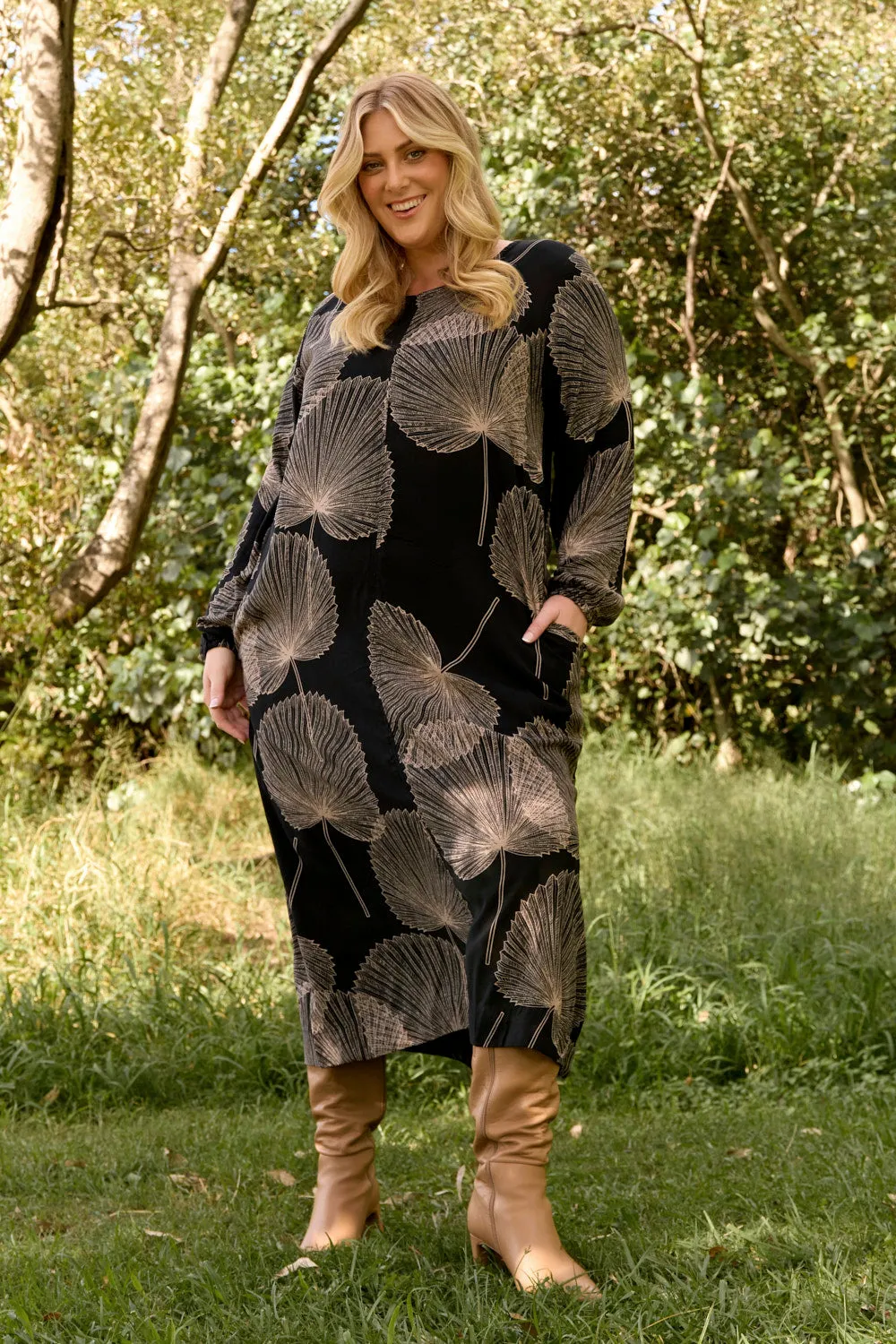 Hazel Midi Dress in Winter Solstice sold by Adrift product image thumbnail 4