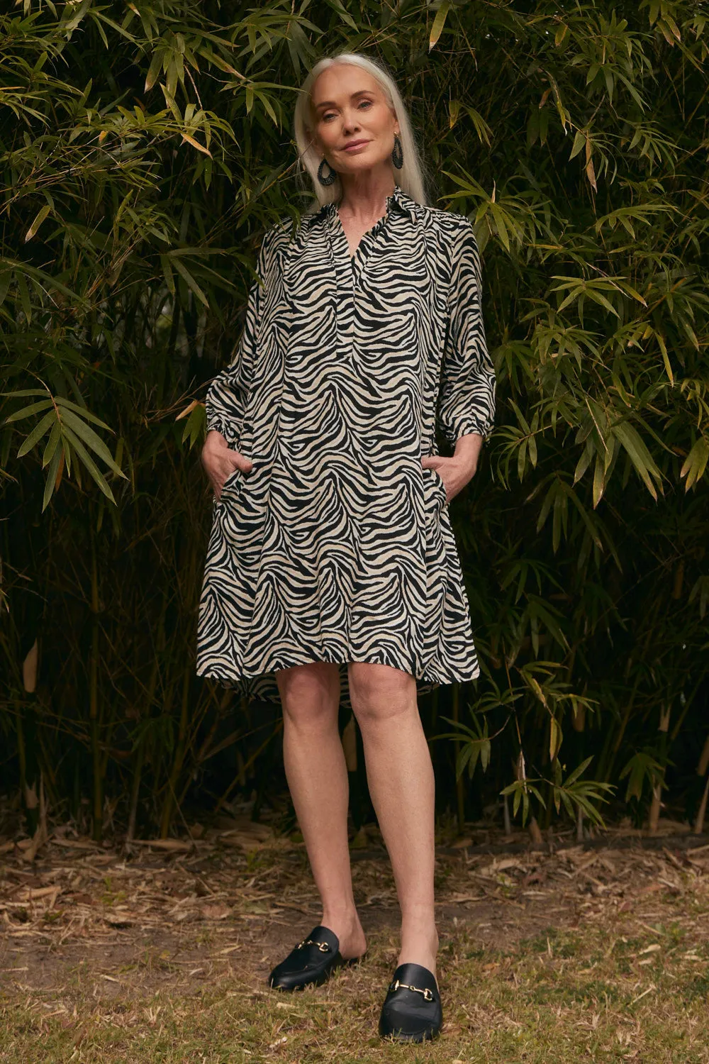 Ella Short Dress in Safari sold by Adrift product image thumbnail 2