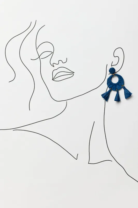 Willow Earrings in Navy sold by Adrift