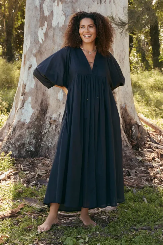 Cairo Boho Dress in Black sold by Adrift