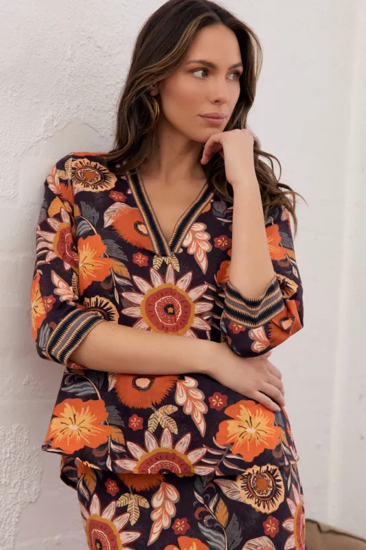 Kora Top in Abigail sold by Adrift