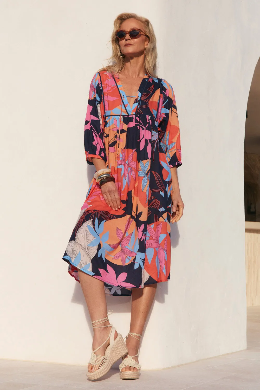 Cairo Midi Dress in Shinjuku sold by Adrift