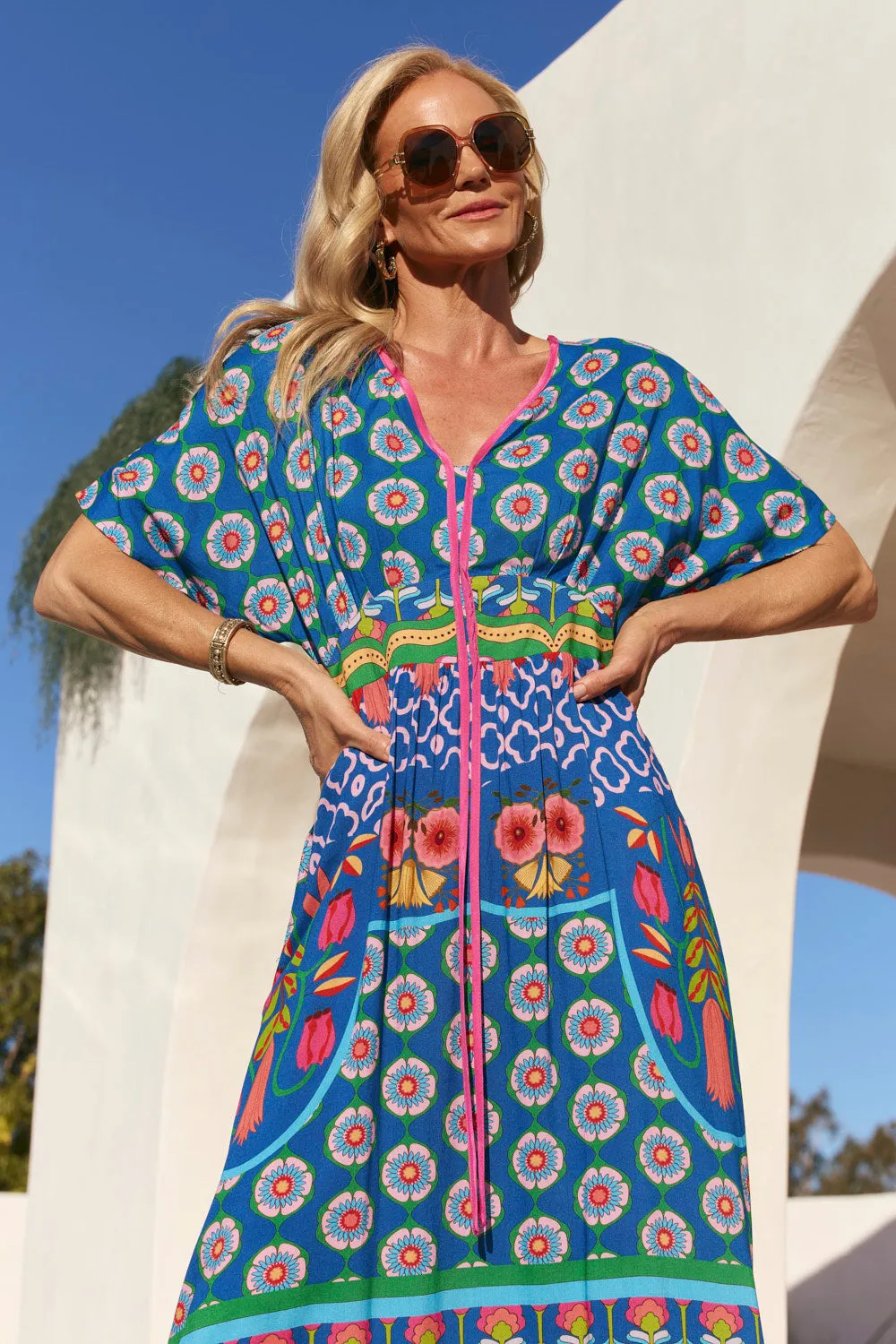 Selma Midi Dress in Paradiso sold by Adrift product image thumbnail 2