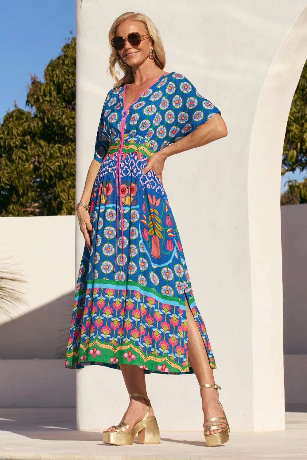 Selma Midi Dress in Paradiso sold by Adrift product image thumbnail 4