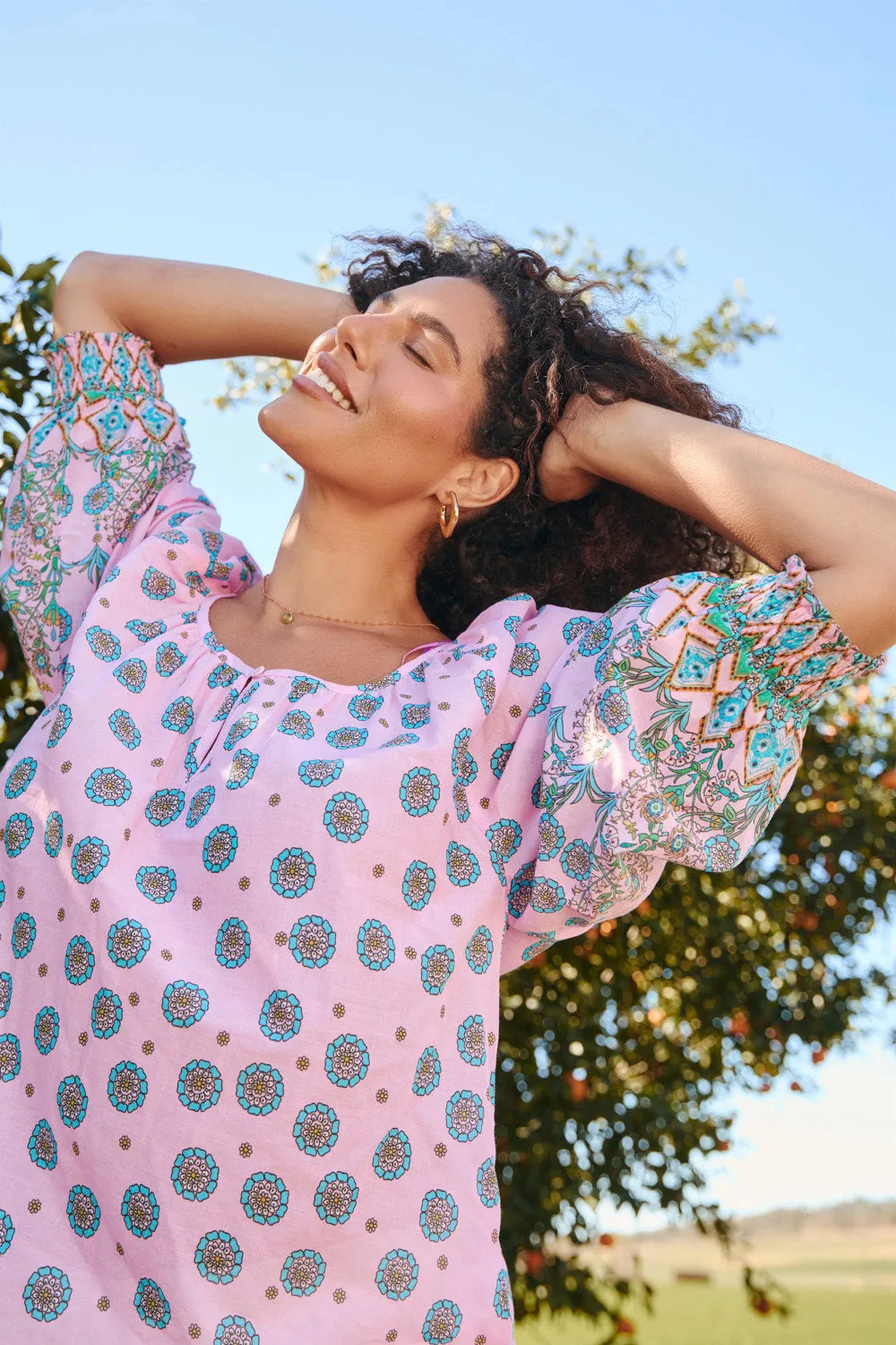 Sara Blouse in Shalimar sold by Adrift product image thumbnail 4