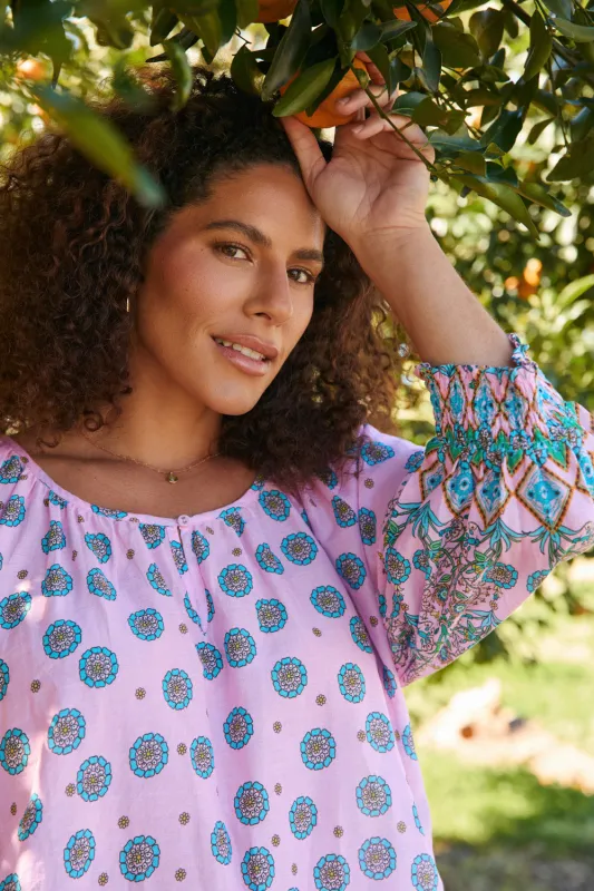 Sara Blouse in Shalimar sold by Adrift