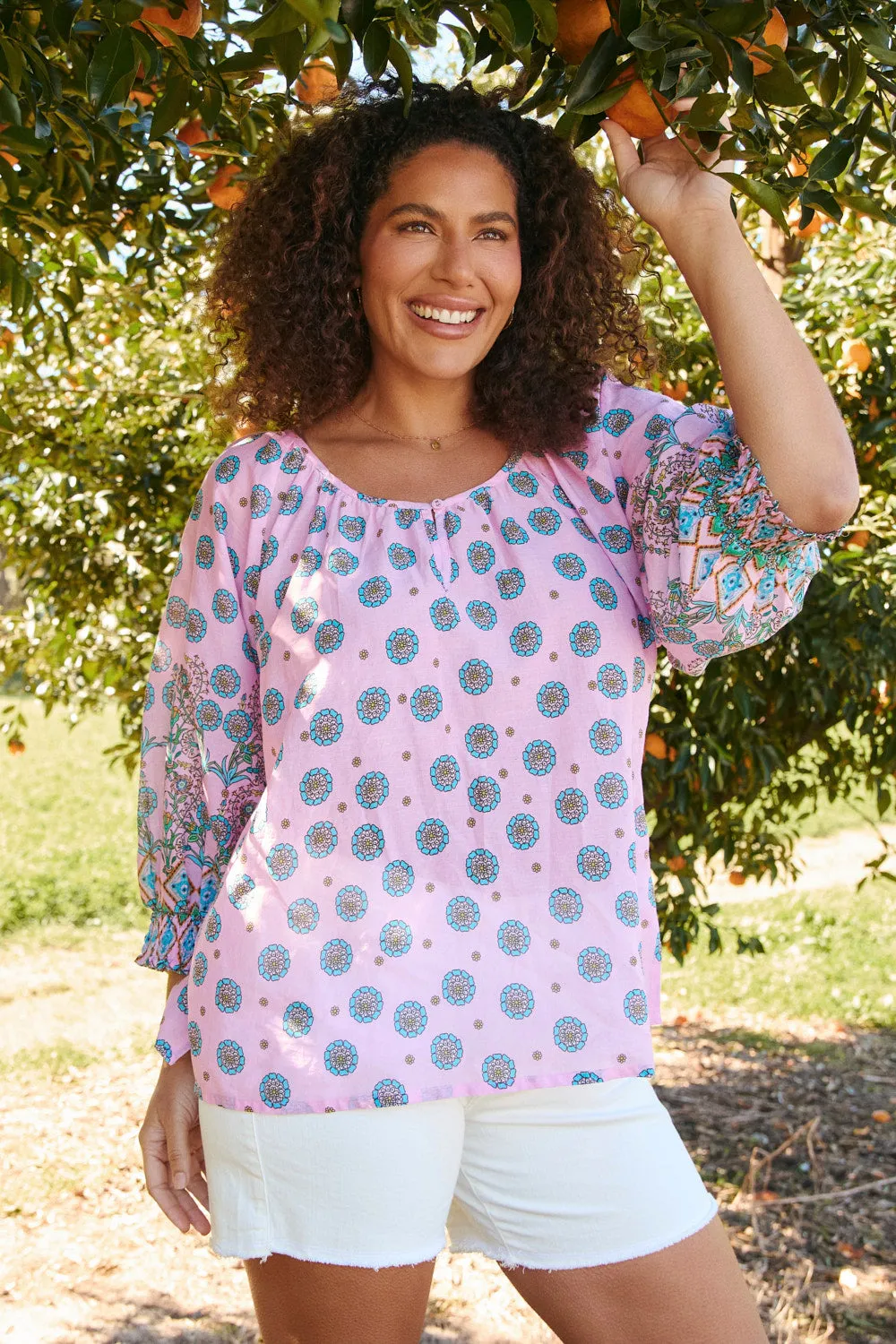 Sara Blouse in Shalimar sold by Adrift product image thumbnail 3