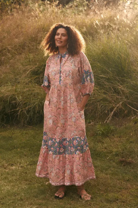 Mirabelle Frill Dress in Elira sold by Adrift