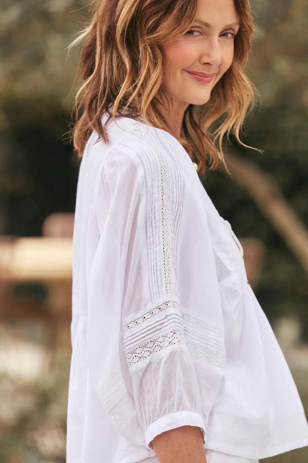 Cairo Boho Blouse in Windsong sold by Adrift product image thumbnail 2
