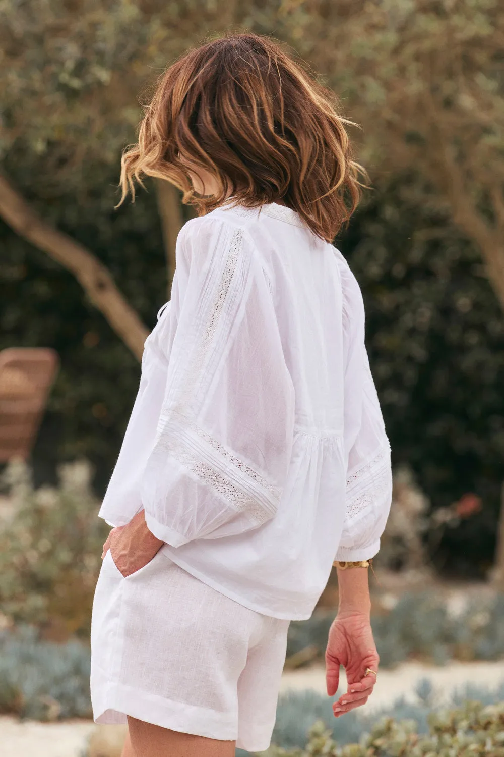 Cairo Boho Blouse in Windsong sold by Adrift product image thumbnail 5