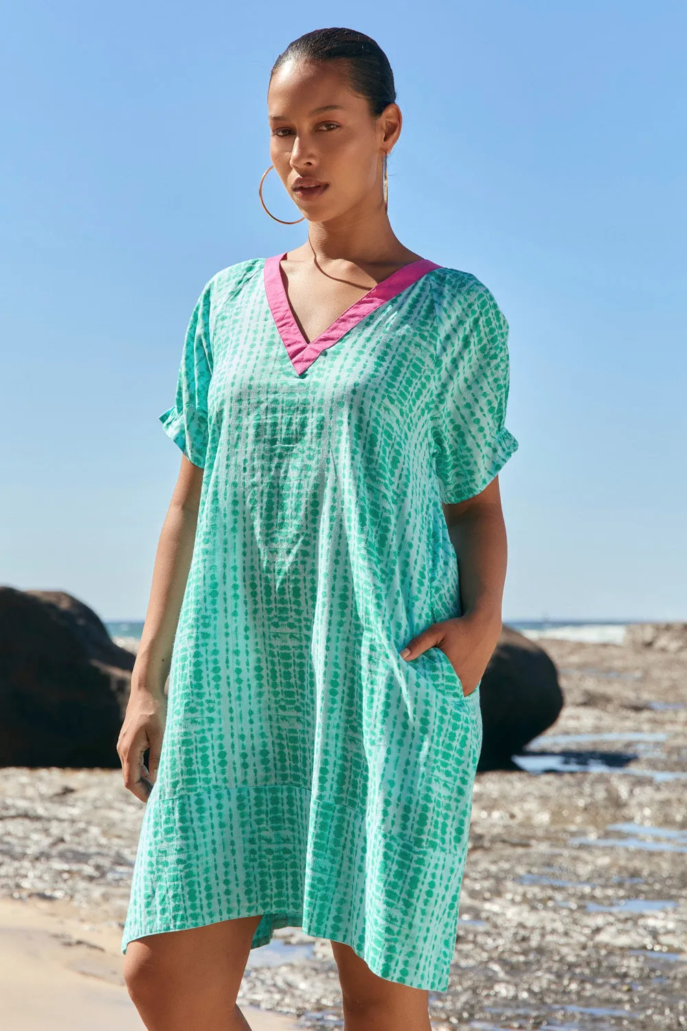 Pearson A-Line Dress in Tropical Tides sold by Adrift
