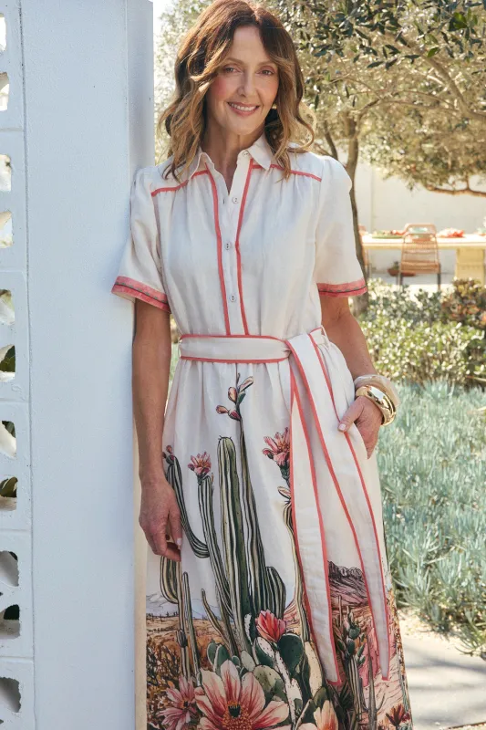 Ginnie Collared Dress in Siciliana sold by Adrift