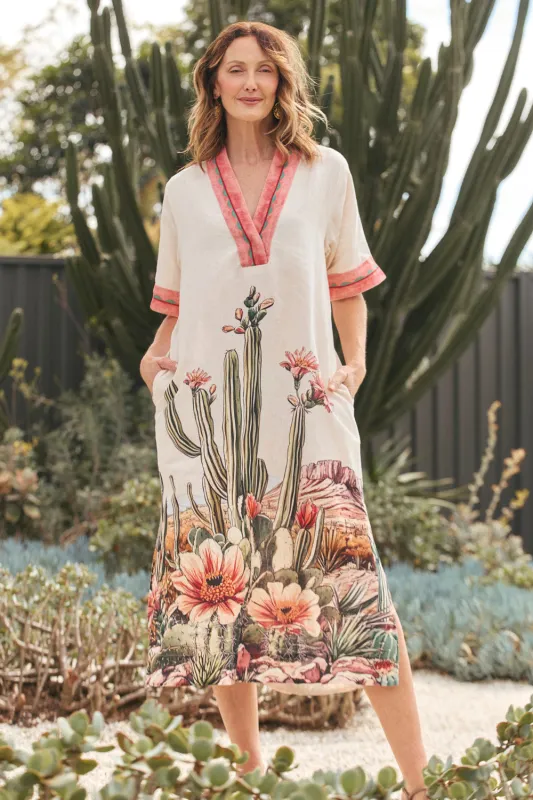 Tia Tunic Dress in Siciliana sold by Adrift