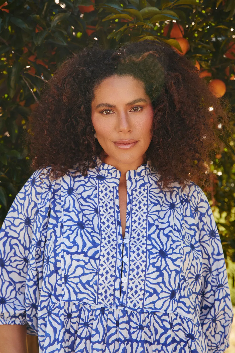 Mirabelle Frill Dress in Lazuli sold by Adrift product image thumbnail 4