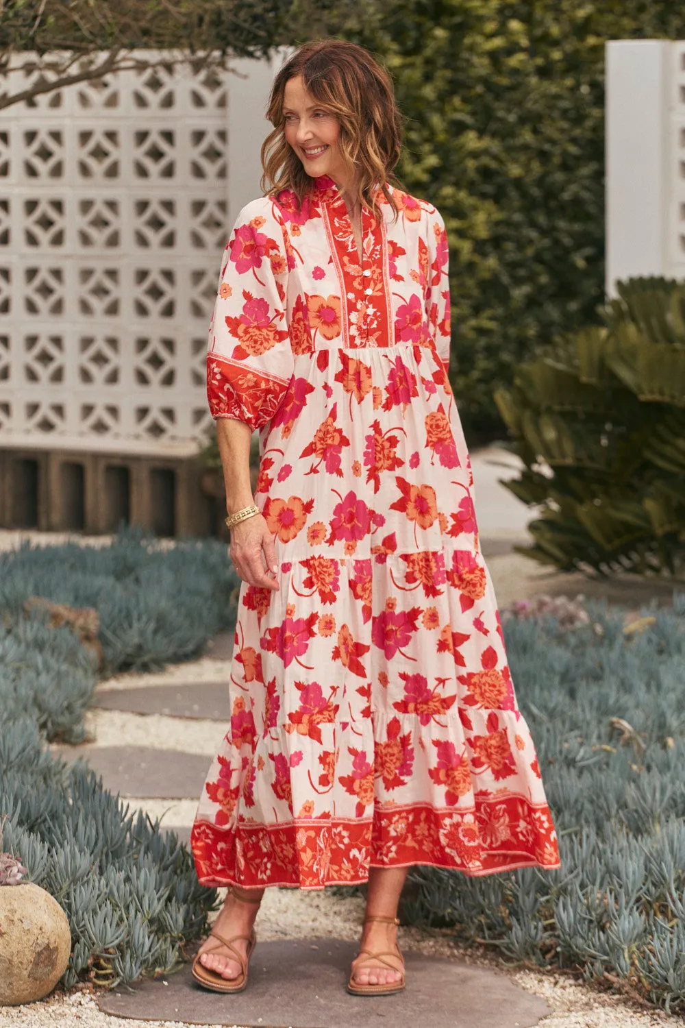 Mirabelle Frill Dress in Thistle sold by Adrift