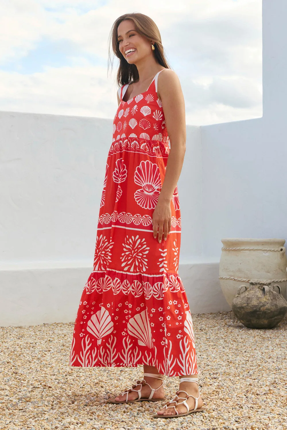 Solene Sun Dress in Shelly sold by Adrift product image thumbnail 5