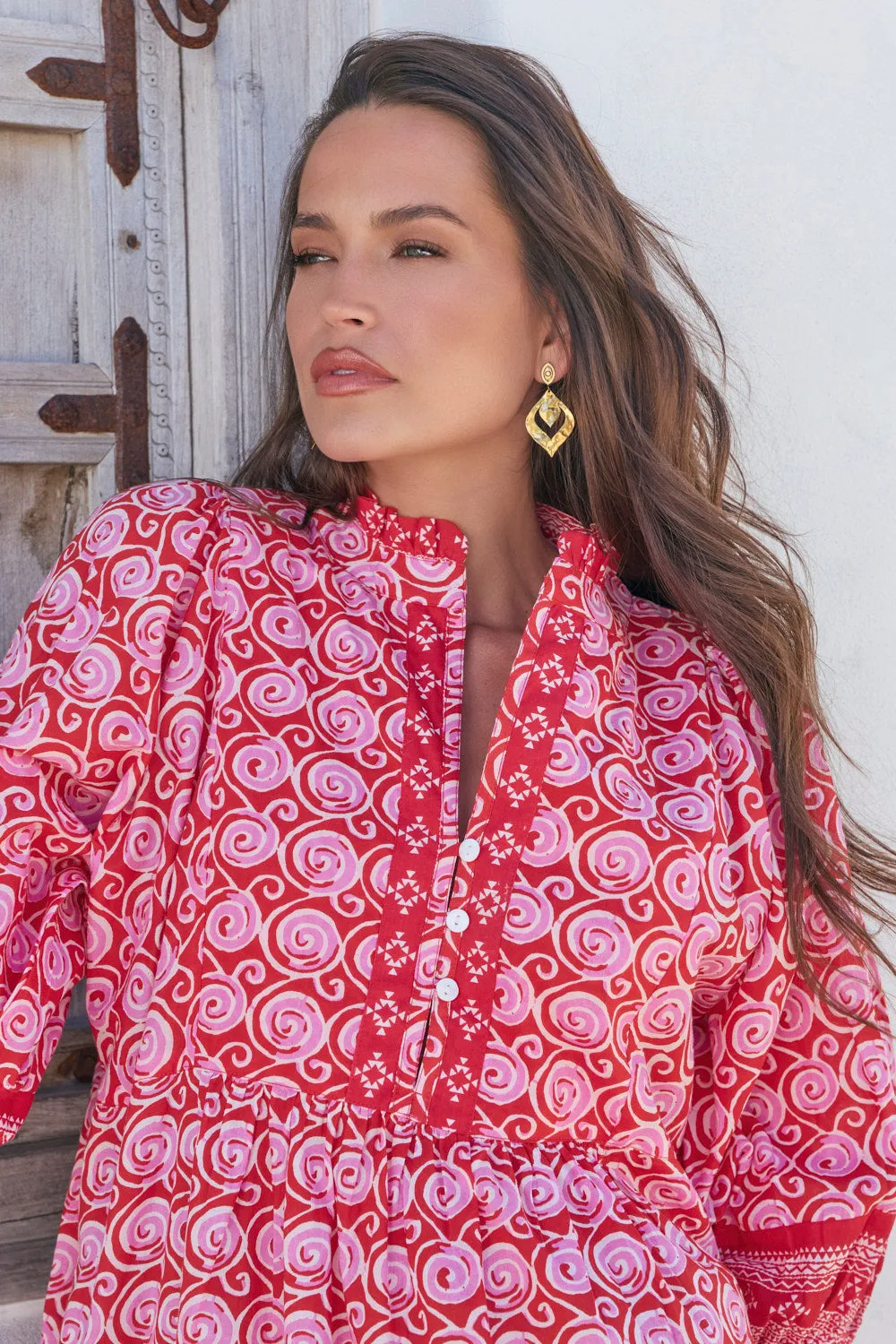 Mirabelle Frill Dress in Emberlyn sold by Adrift product image thumbnail 4