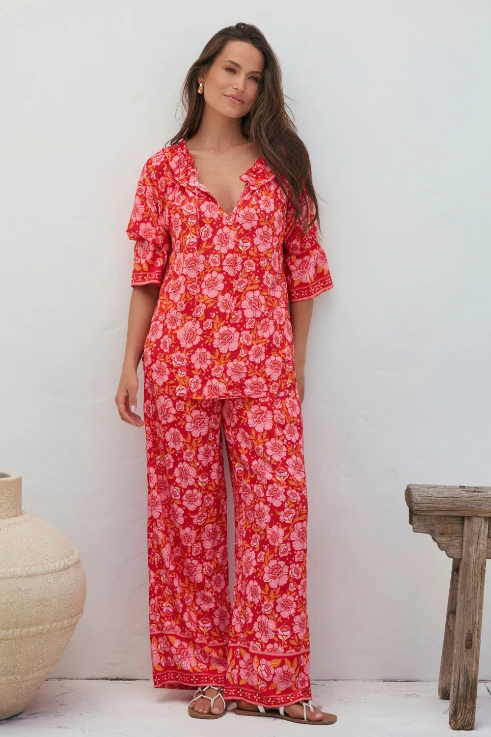 Pippy Blouse in Cherry Jubilee sold by Adrift product image thumbnail 4