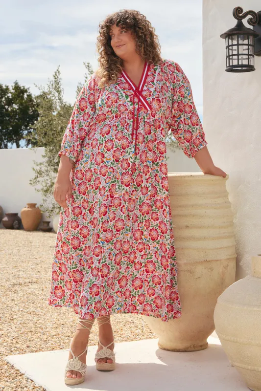 Cairo Boho Dress in Verdelle sold by Adrift