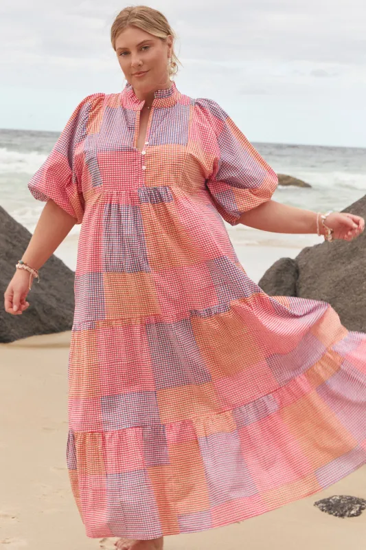 Mirabelle Frill Dress in Bliss sold by Adrift