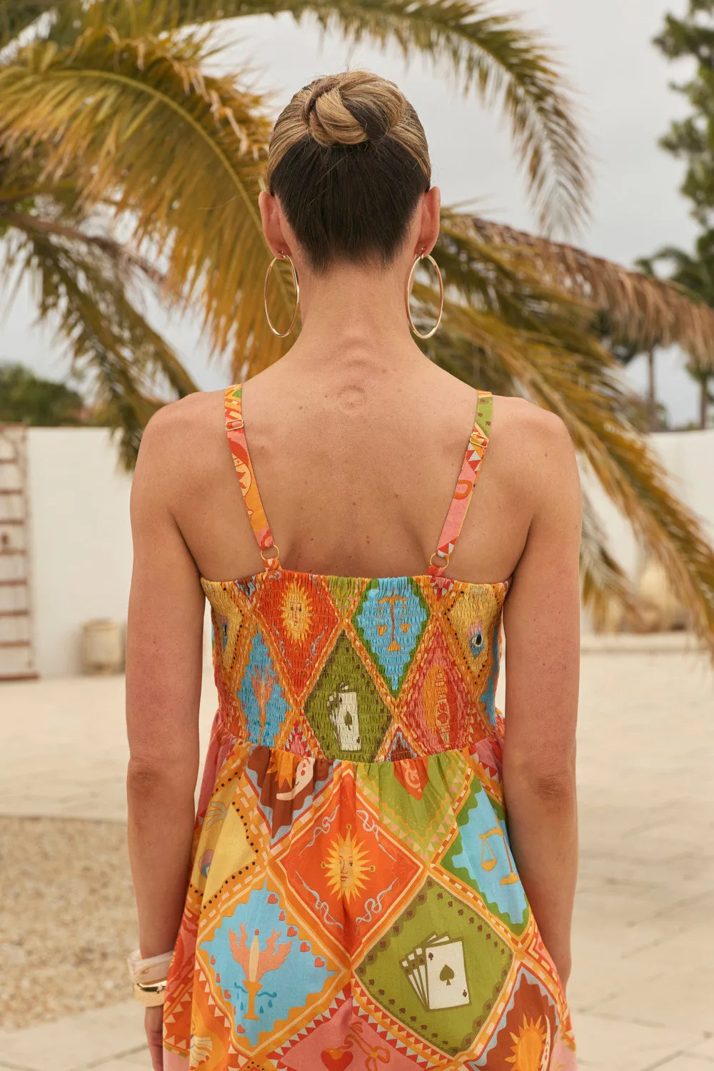 Solene Sun Dress in Sunset Club sold by Adrift product image thumbnail 5