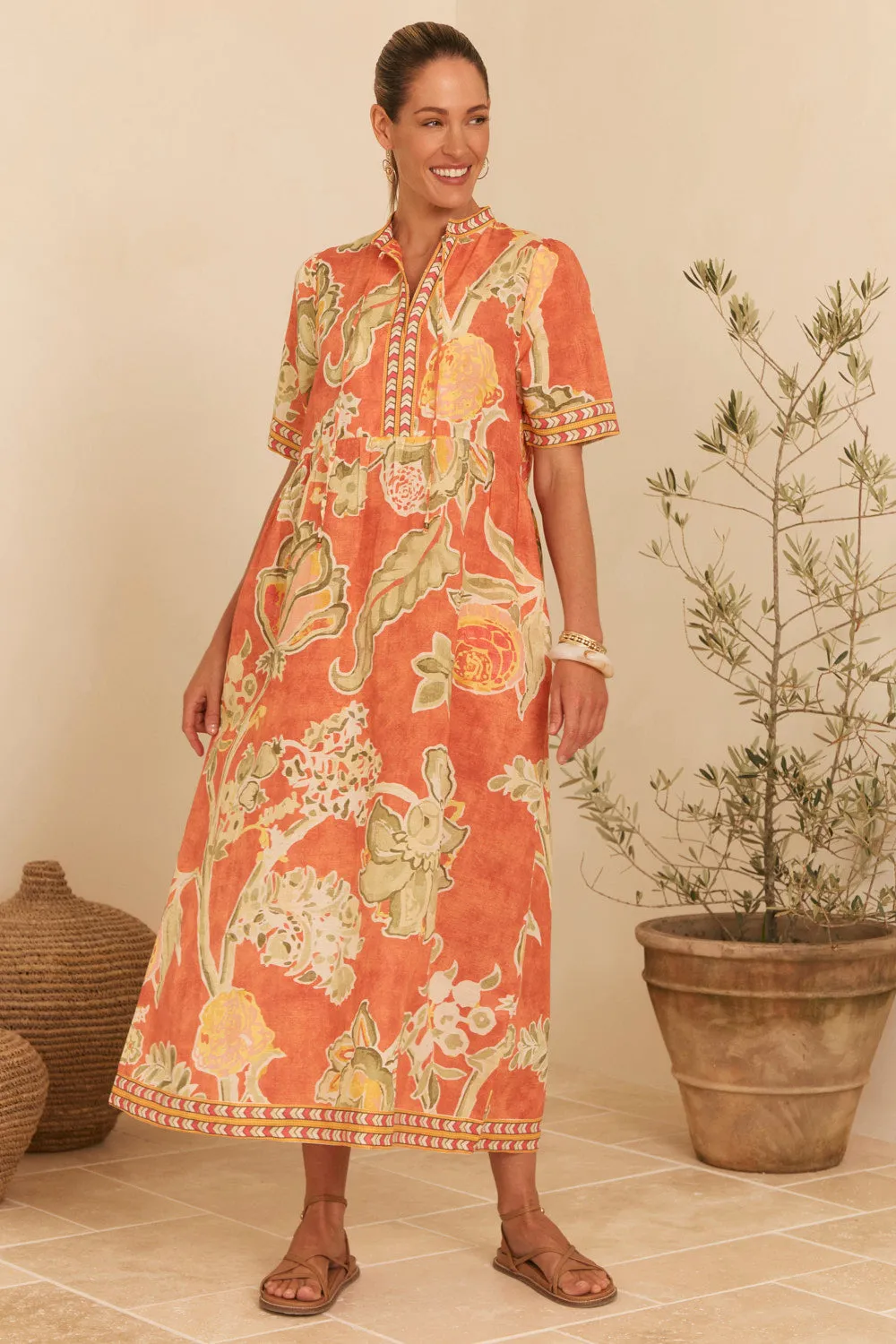Tanya Short Sleeve Dress in Palampore sold by Adrift product image thumbnail 3