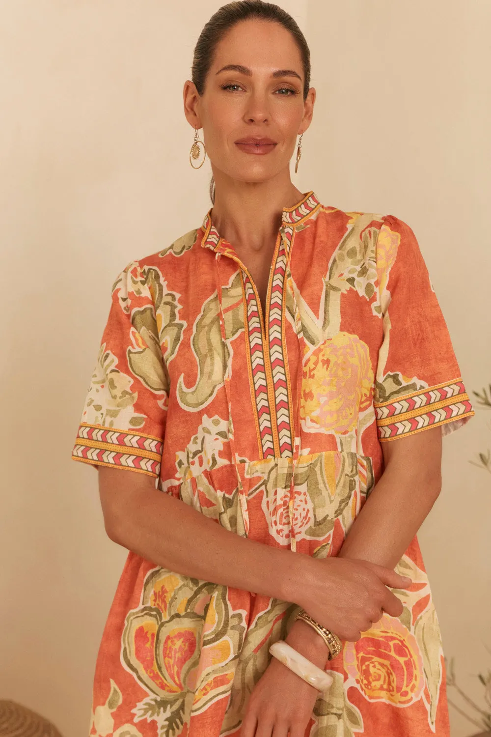 Tanya Short Sleeve Dress in Palampore sold by Adrift product image thumbnail 2